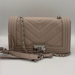 Badgley Mischka Off White Elegant Quilted Crossbody NWT